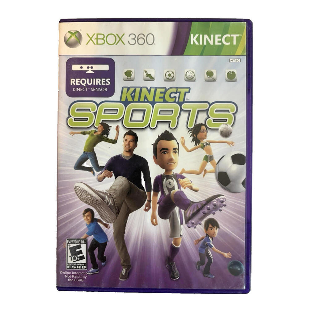 Kinect Sports Xbox 360 Game Tested Complete CIB Motion Sports Family Fun